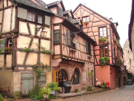 Riquewihr: maison alsacienne  colombages